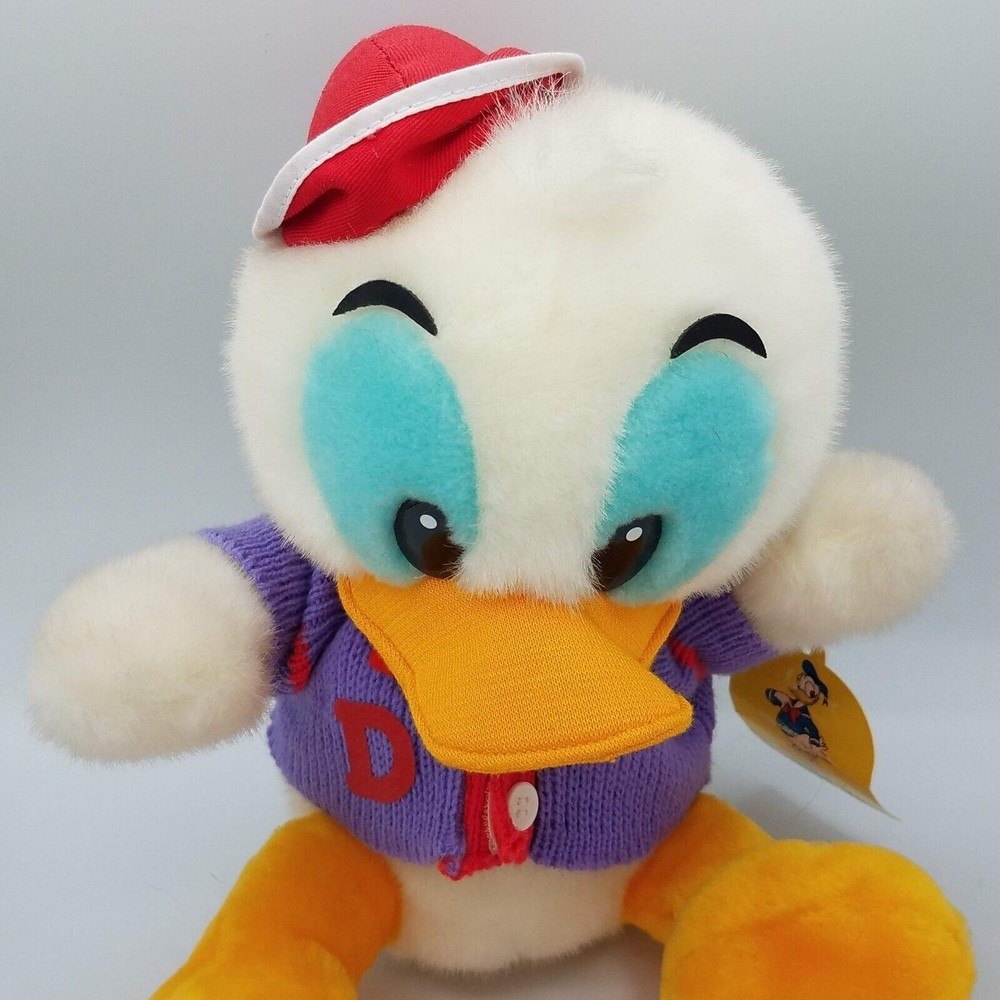 Donald Duck Tokyo Disneyland Plush Purple Red Sweater With Tags - Picture 3 of 12